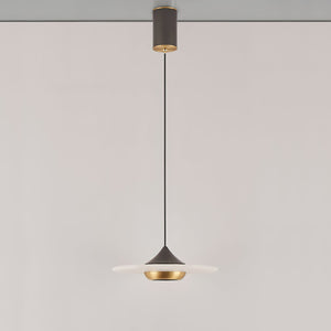 Flying Saucer Alabaster Pendant Lamp