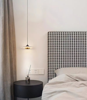 Flying Saucer Alabaster Pendant Lamp