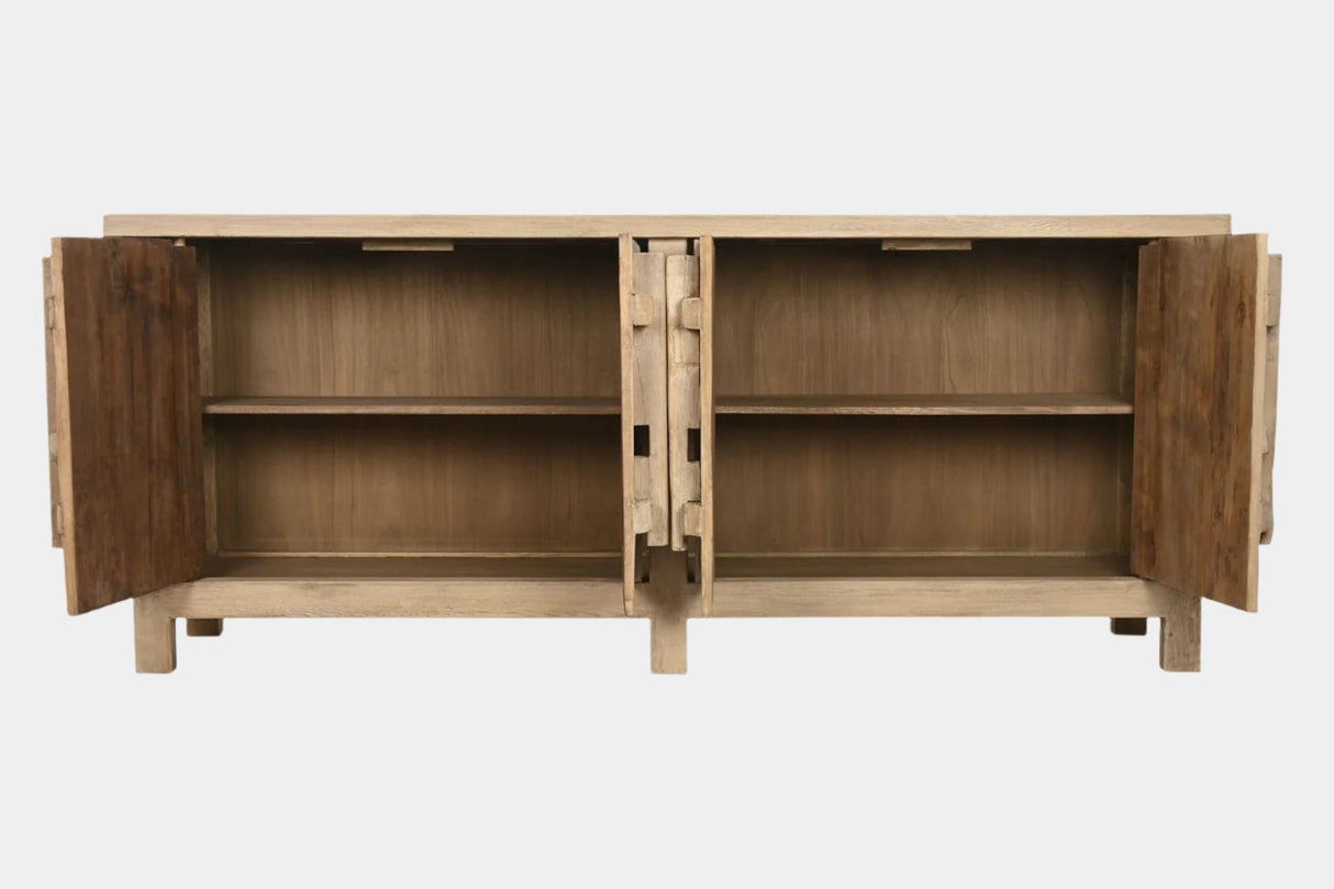 Four Door Elm Cabinet