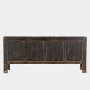 Black Four Door Elm Sideboard