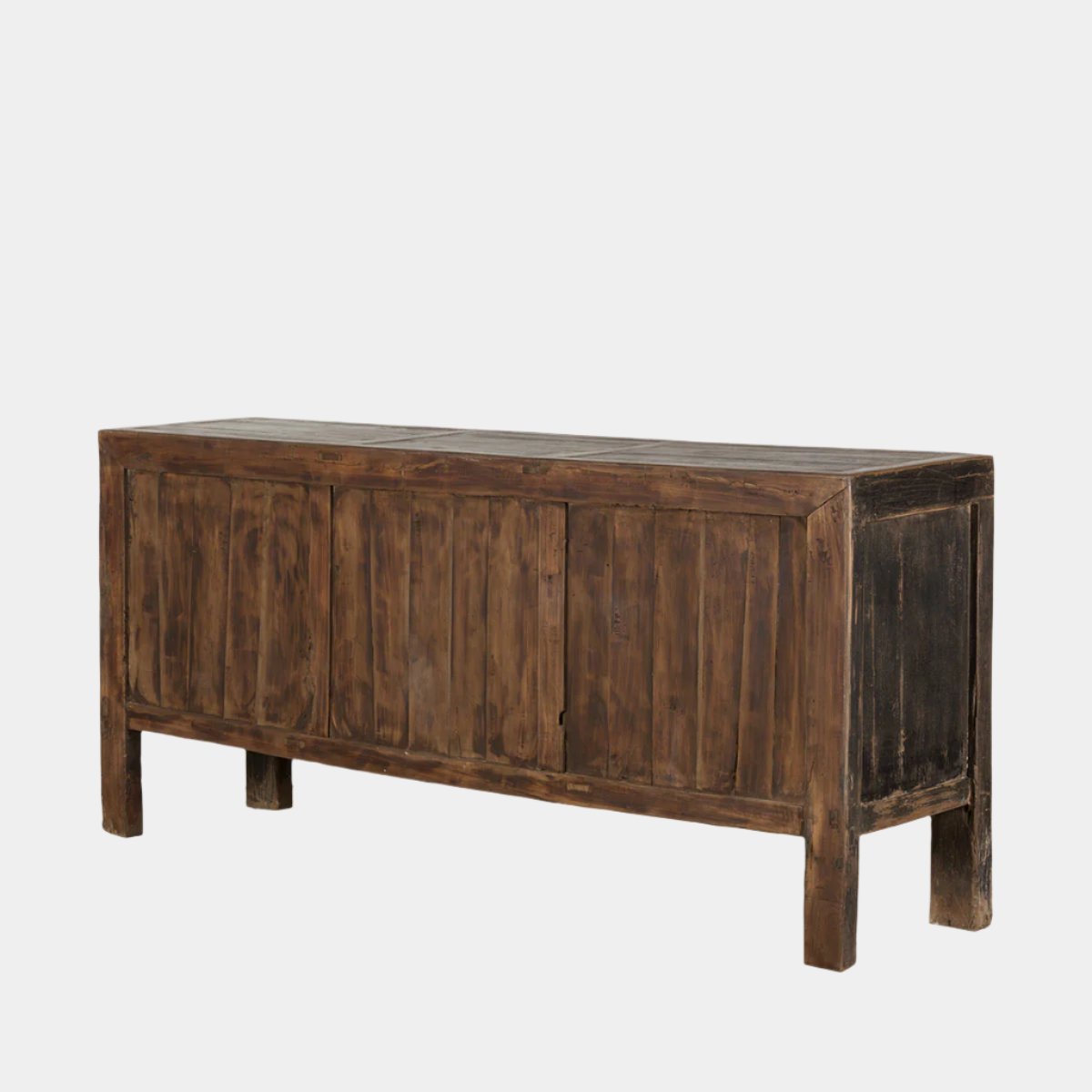 Black Four Door Elm Sideboard