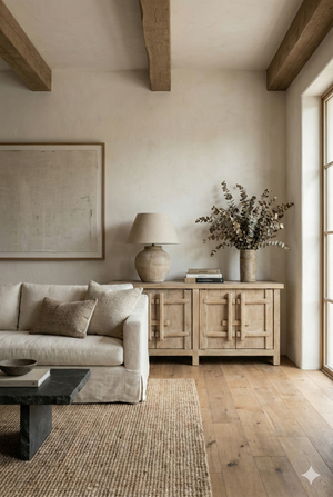 Four Door Elm Cabinet