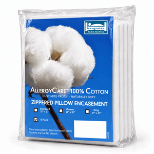 AllergyCare™ Cotton Allergen Barrier Pillow Protector