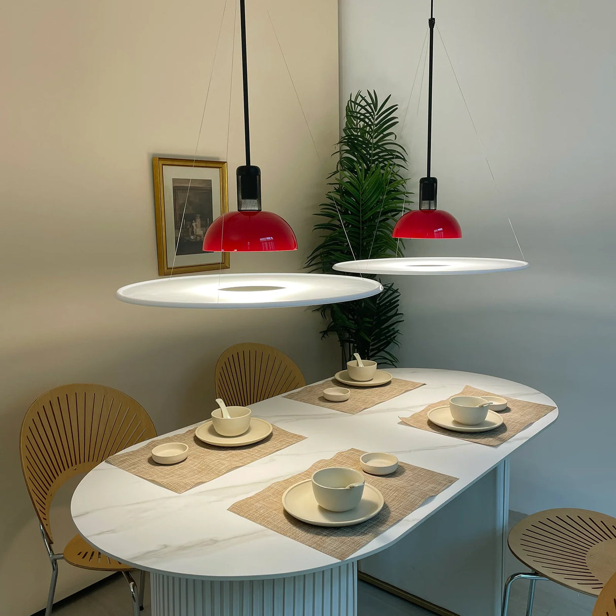 Frisbi Acrylic Disc Pendant Light