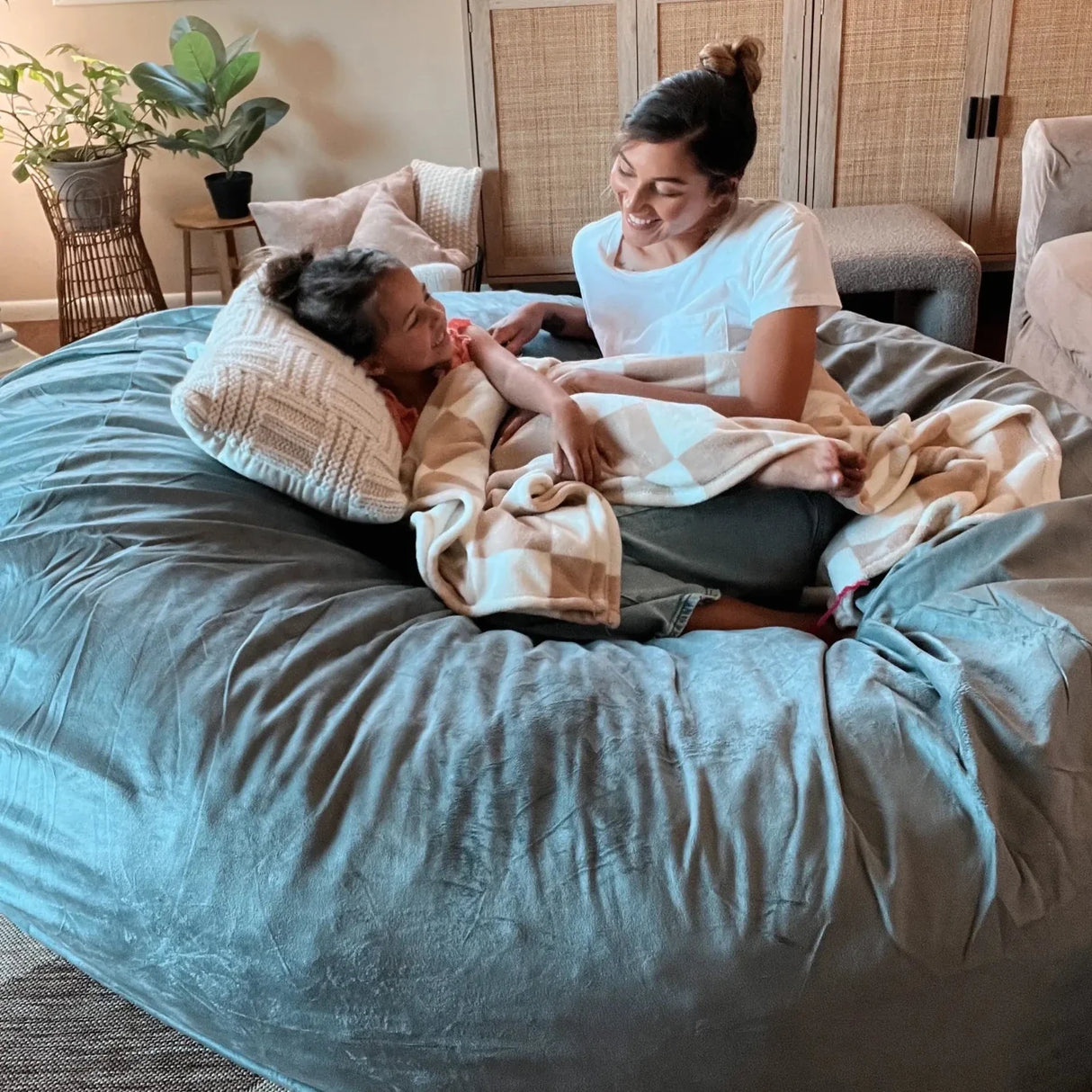 Fuf® 7Ft Oversized Foam Bean Bag