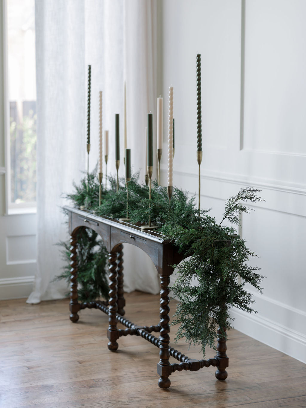 9' Faux Evergreen Cedar Garland