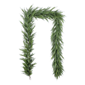 9' Faux Evergreen Cedar Garland