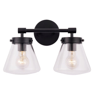 Gleam Modern Farmhouse 2-Light Vanity Light