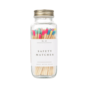 Multicolor Rainbow Safety Matches - 60 Count, 3.75"