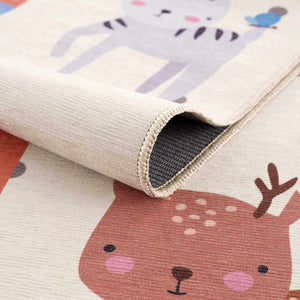 Colorful Hopscotch Washable Kids Rug