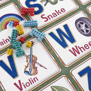 Osric Colorful Alphabet Washable Kids Rug - Clearance