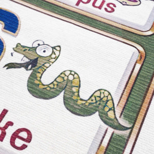 Osric Colorful Alphabet Washable Kids Rug - Clearance