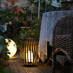 Garden Rattan Floor Lamp