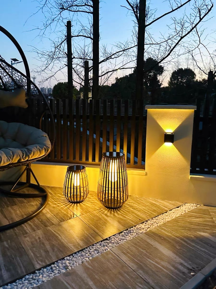 Garden Rattan Floor Lamp
