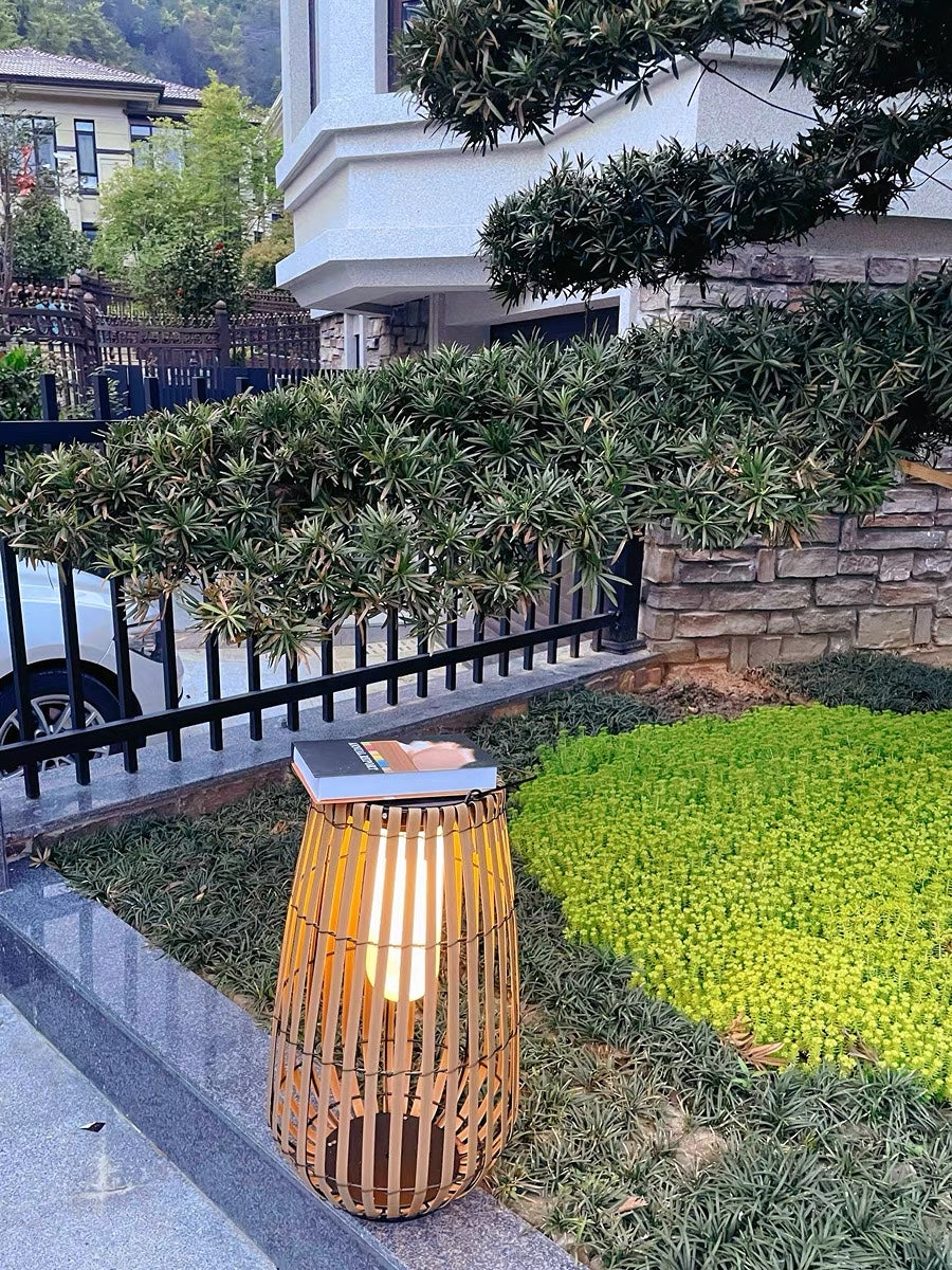 Garden Rattan Floor Lamp