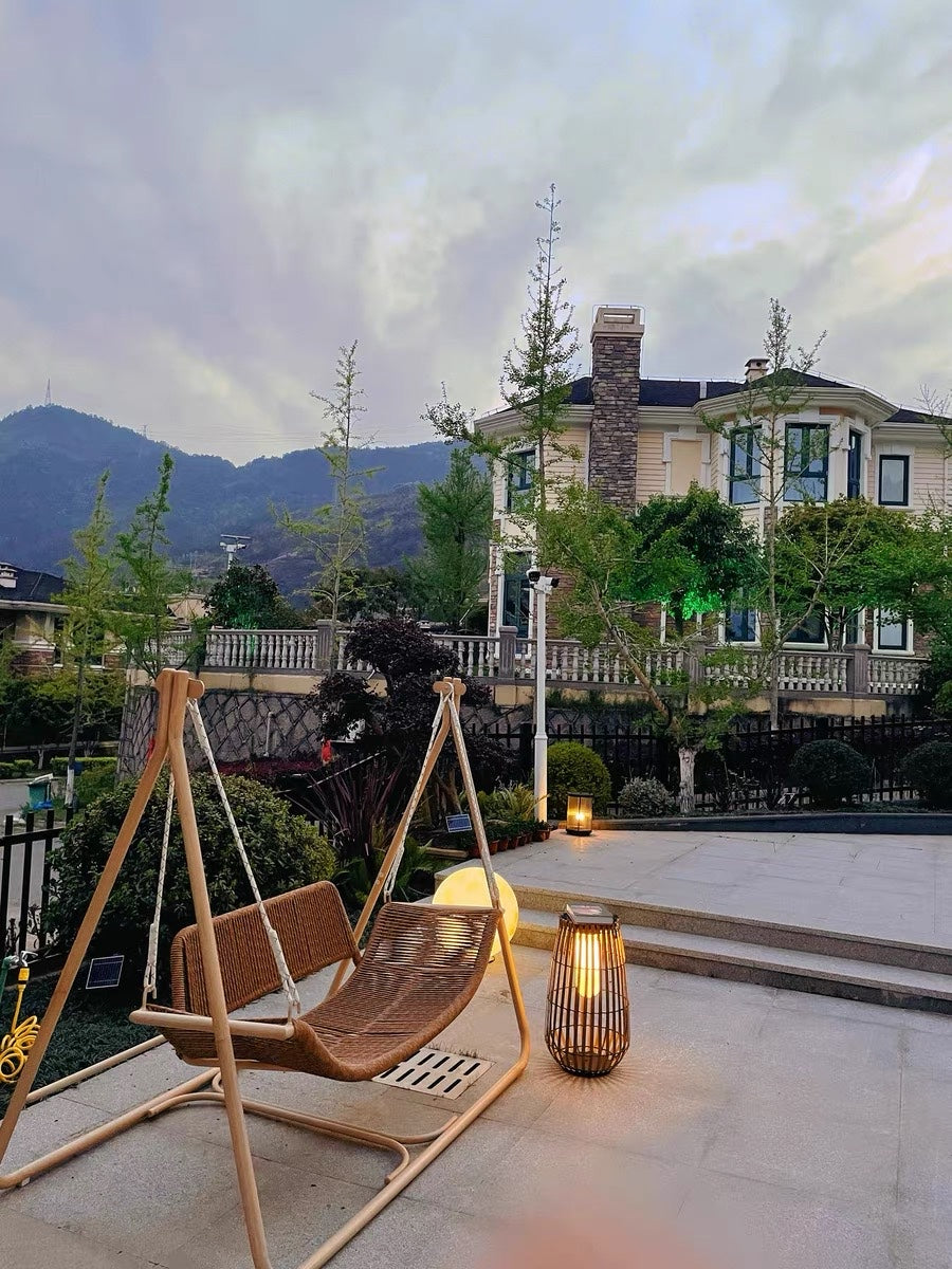 Garden Rattan Floor Lamp