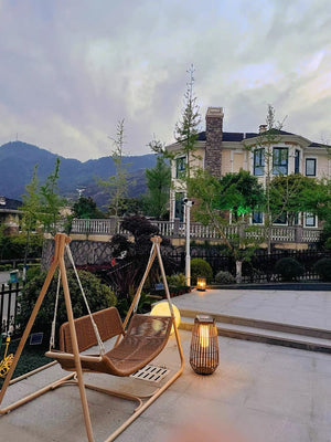 Garden Rattan Floor Lamp