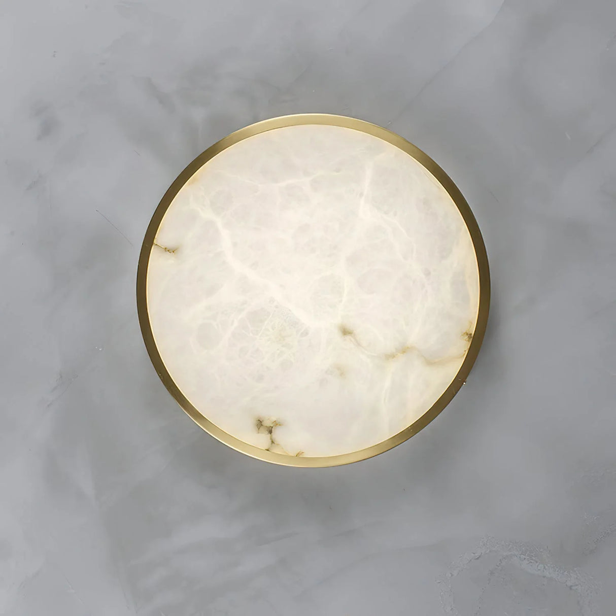 Geometric Alabaster Recessed Ceiling Light