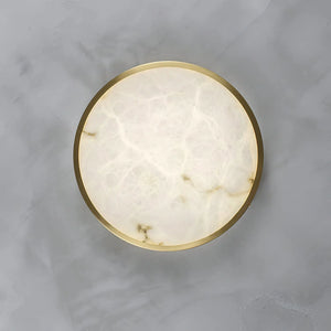 Geometric Alabaster Recessed Ceiling Light
