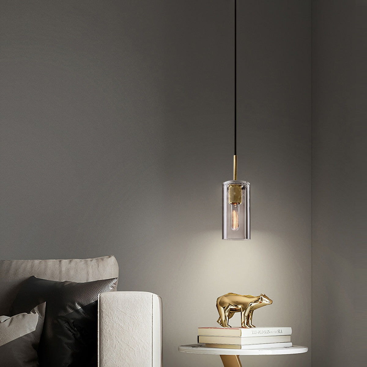 Glass Shaded Pendant Light