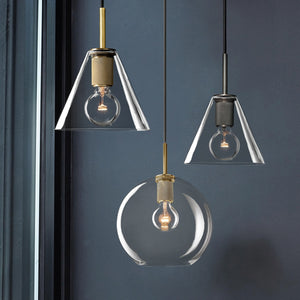 Glass Shaded Pendant Light