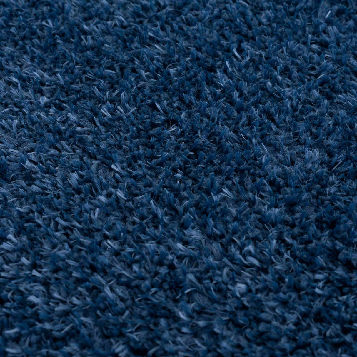 Faina Solid Dark Blue Shag Washable Area Rug - Clearance