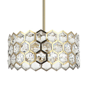 13 Inch Modern Golden 3-Light Pendant Lighting for Living Room