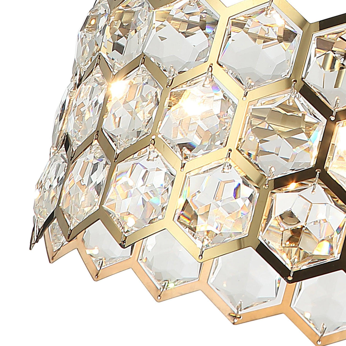 13 Inch Modern Golden 3-Light Pendant Lighting for Living Room
