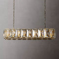Glass Rectangular Chandelier Restaurant