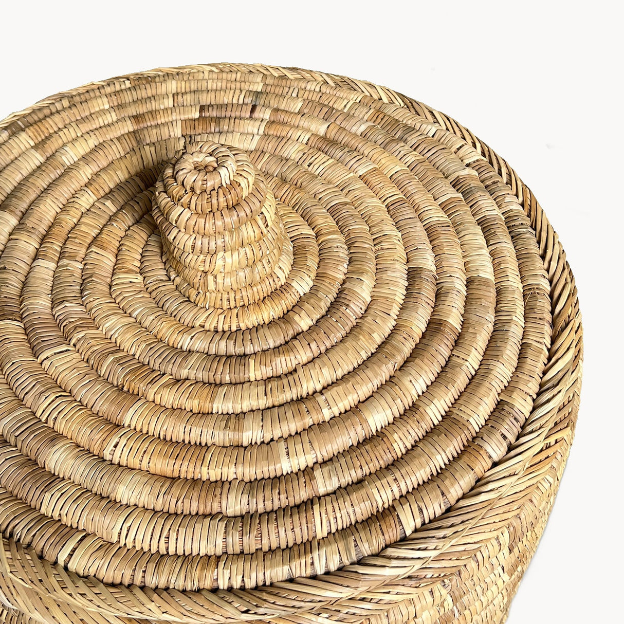 Palm Lidded Storage Baskets