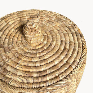 Palm Lidded Storage Baskets
