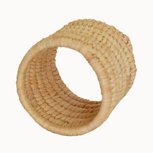 Handwoven Raffia Napkin Rings | Set of 2