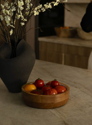Hayes Wood + White Nesting Bowls, Set of 2