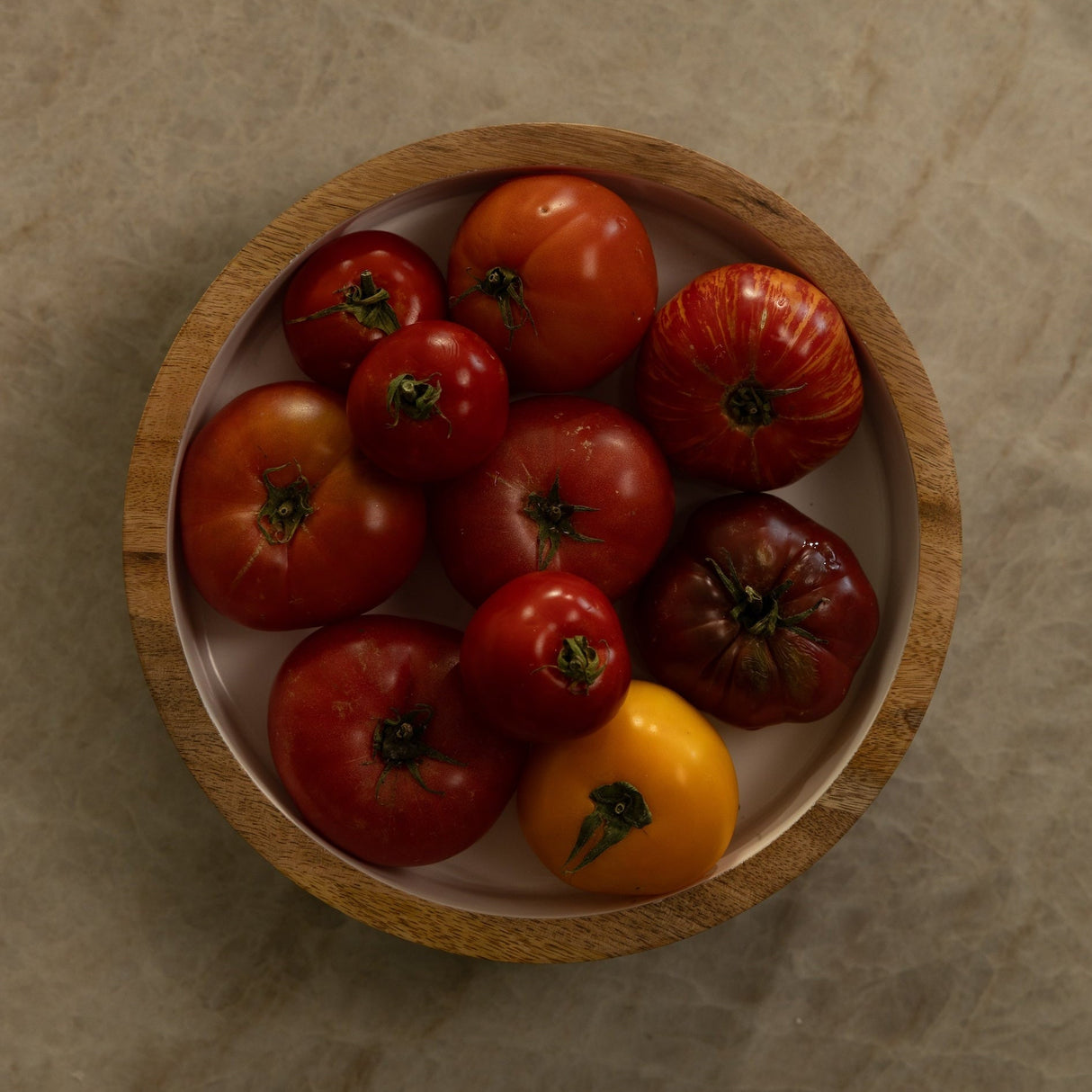 Hayes Wood + White Nesting Bowls, Set of 2