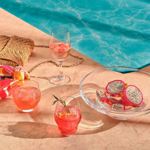 Heads Up Set of 2 Water Glasses