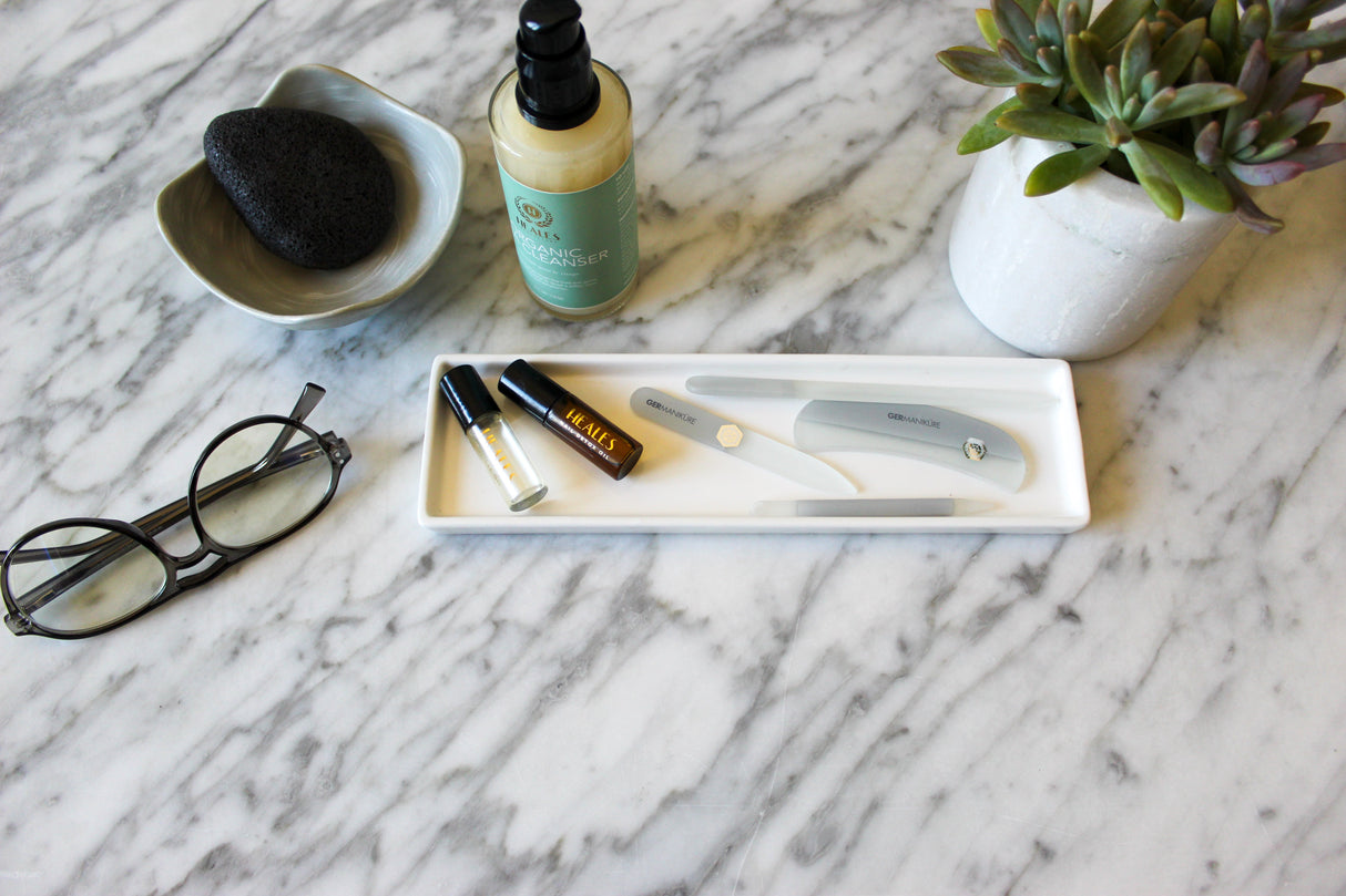 Heales Apothecary Slim Ceramic Vanity Tray