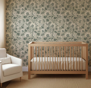 Hedgerow Bloom Wallpaper - Botanical Elegance