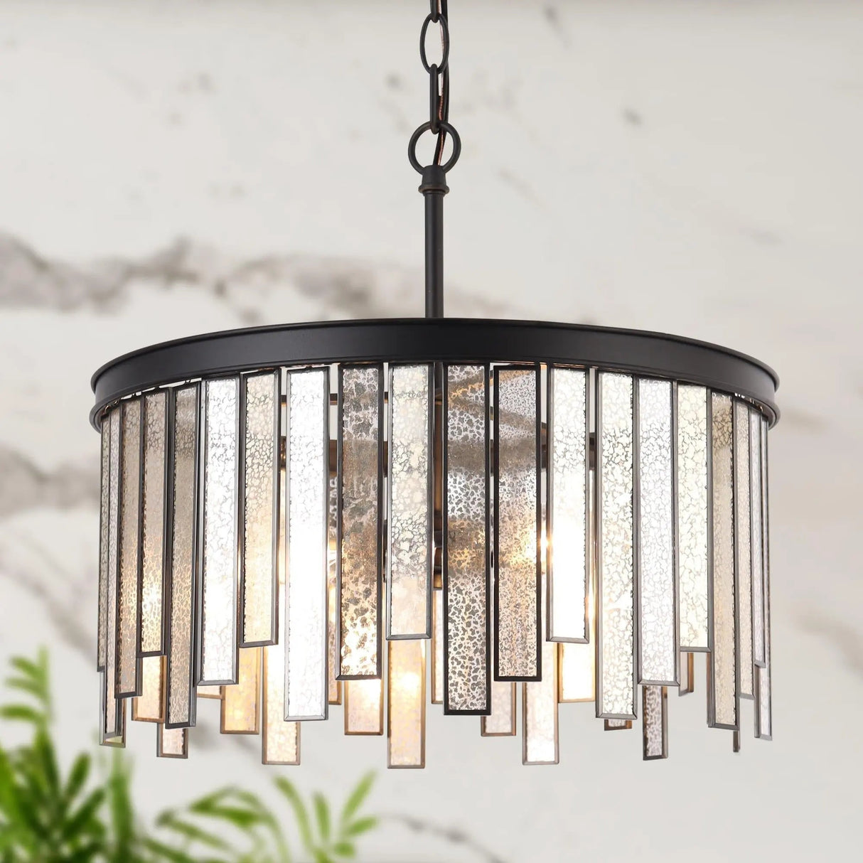 Hemaaolay Colored Glass Chandelier