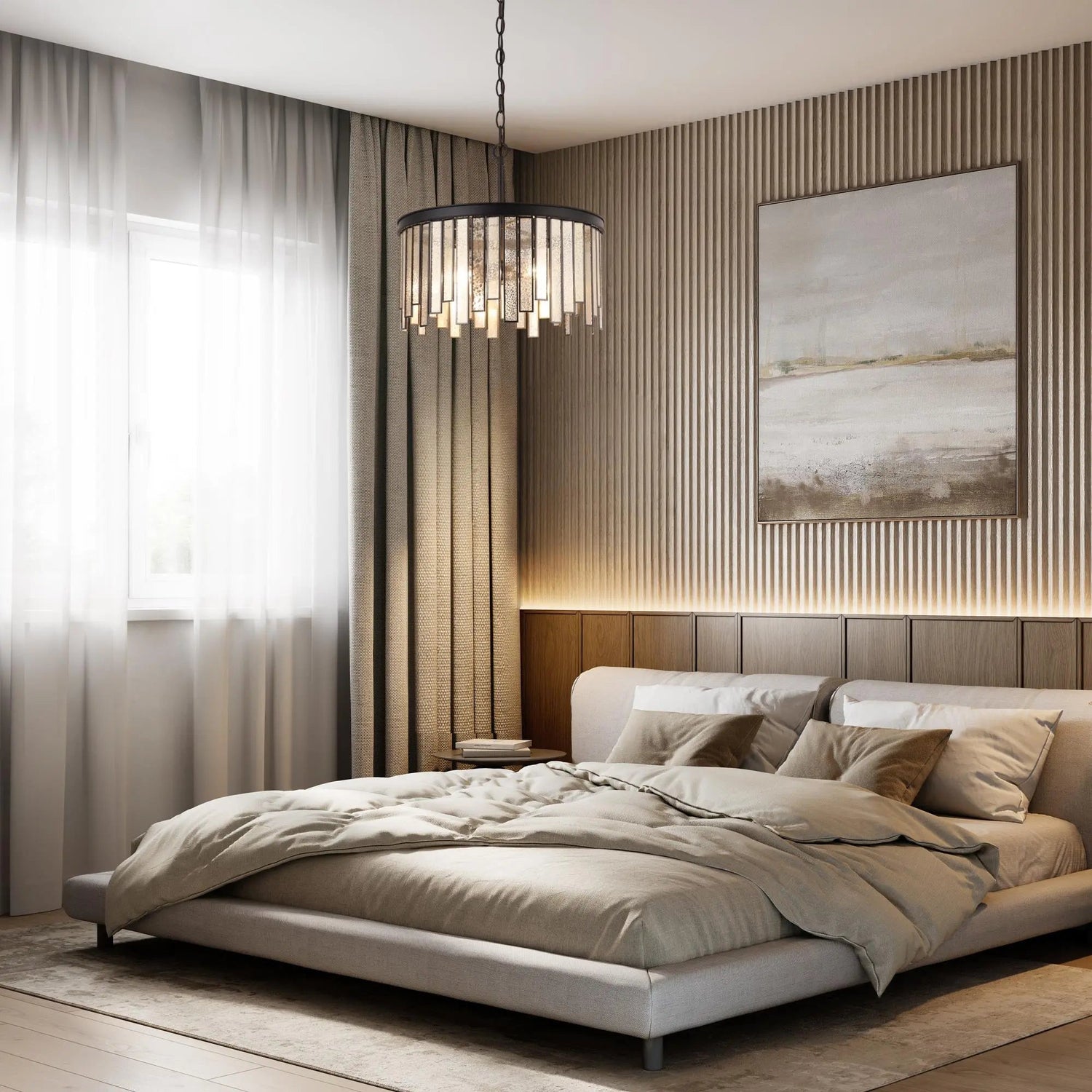 Hemaaolay Colored Glass Chandelier