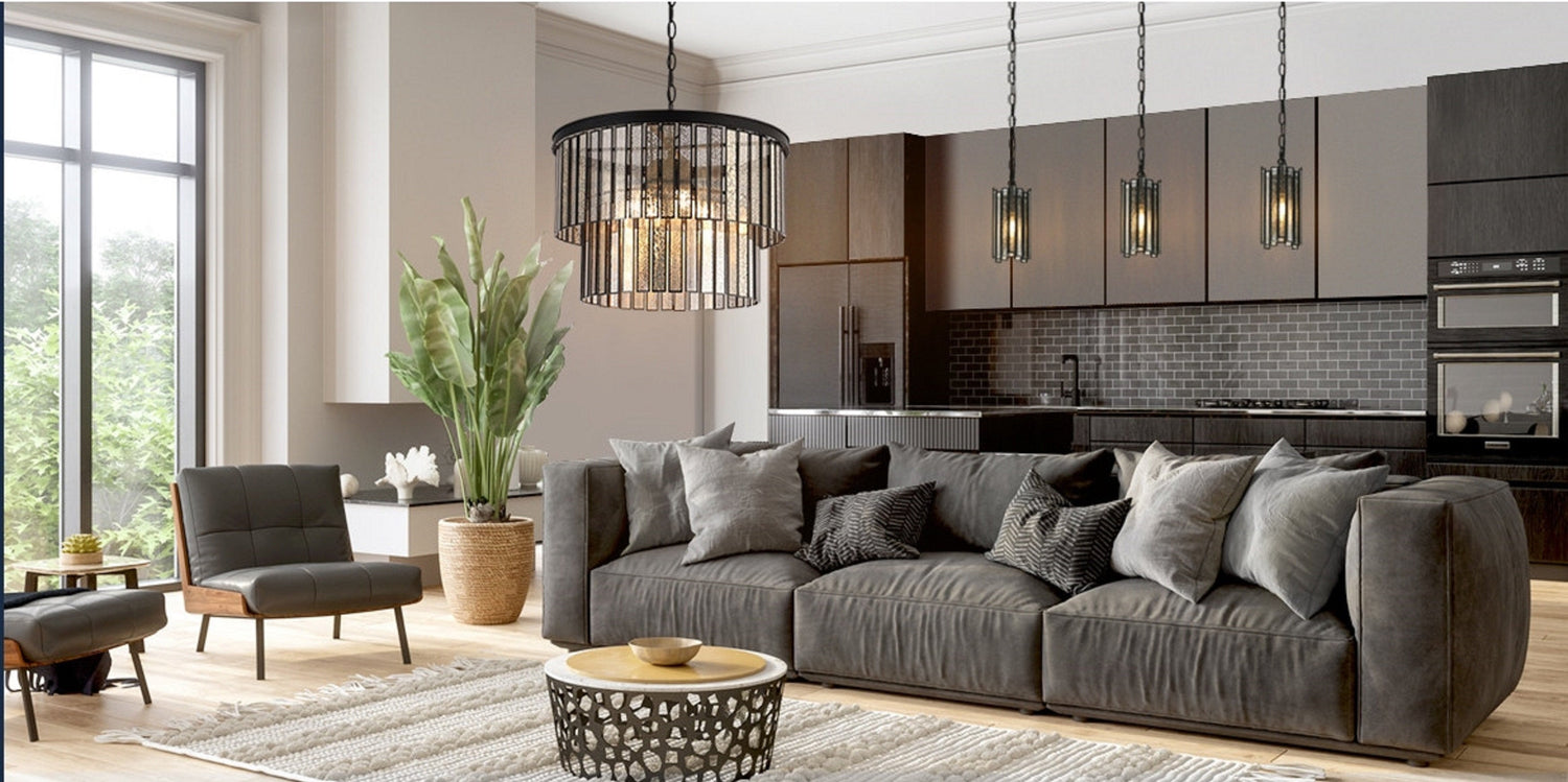 Hemaaolay Colored Glass Pendant Light