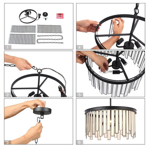 Hemaaolay Drum Chandelier