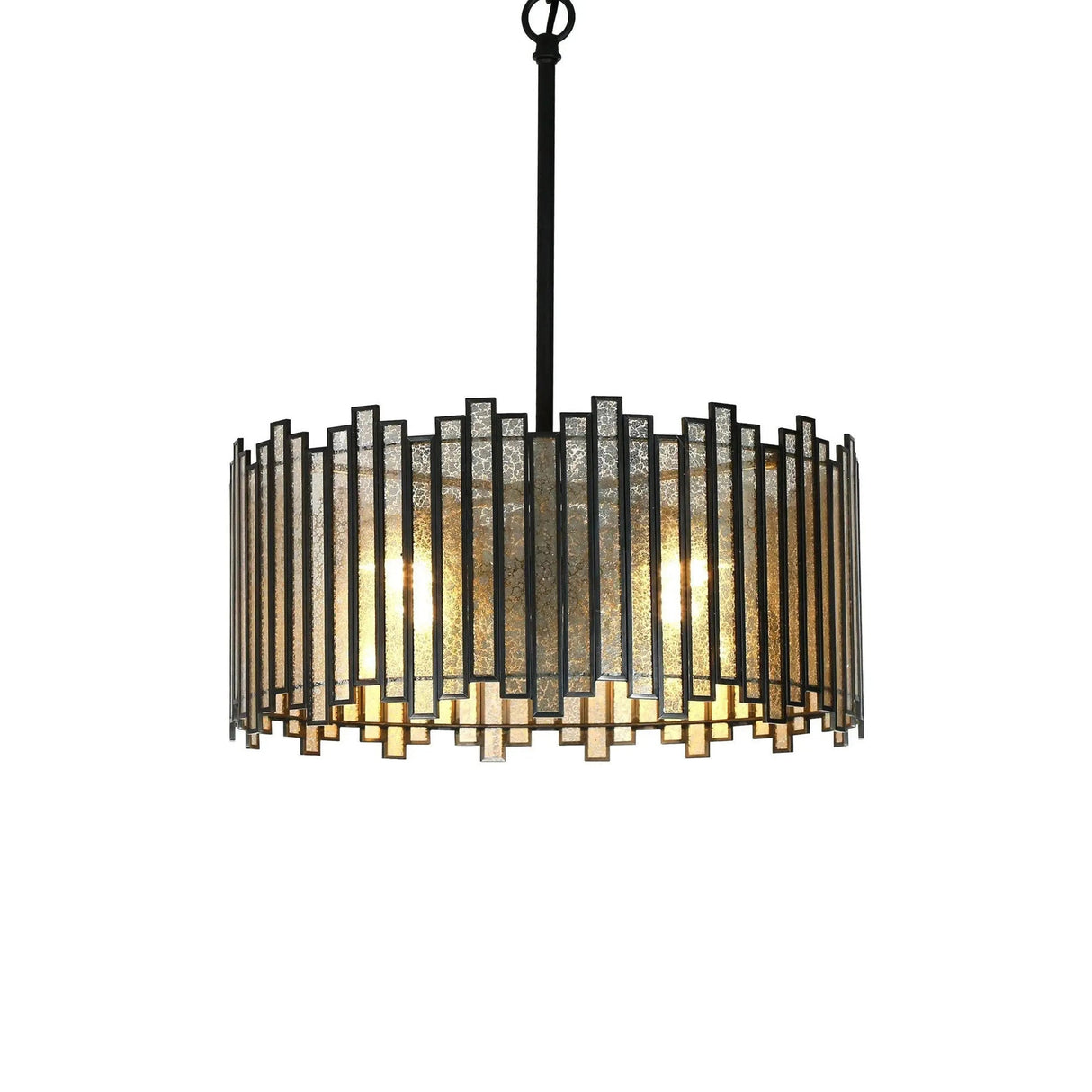 Hemaaolay Drum Colored Glass Chandelier