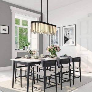 Hemaaolay Rectangular Chandelier