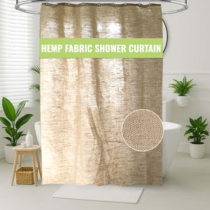 Hemp Shower Curtain – Bath, Tub + Stall Sizes – Made in USA
