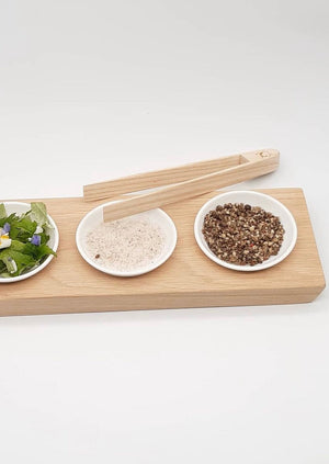 Magnetic Wooden Toast & Garnish Tongs