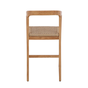 Ubud Natural Teak Indoor/Outdoor Bar Stool - 30"