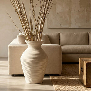 Ilios Ribbed Vase, 20" - Limited Release