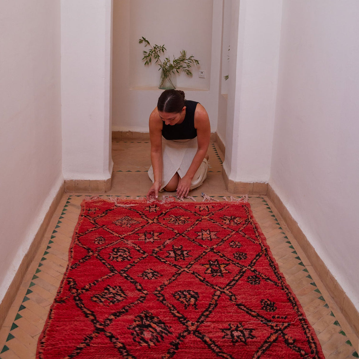 Itran Vintage Moroccan Runner Rug | 3’8” x 6’4”