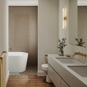 Kilter 1.0 Wall Light in Solid Brass - Set of 2