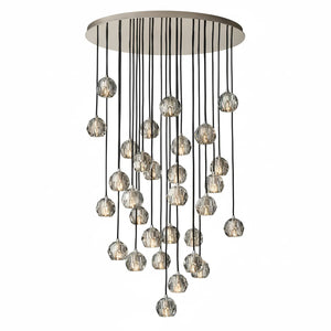 Kristal Crystal Round Cluster Chandelier